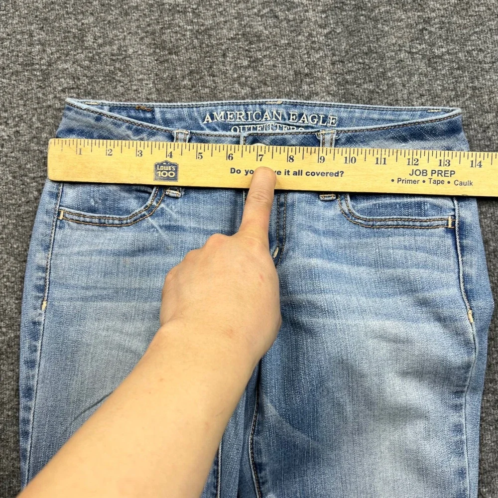 American Eagle Jeggings Womens 0 Light Blue Super Stretch Denim Skinny Jeans